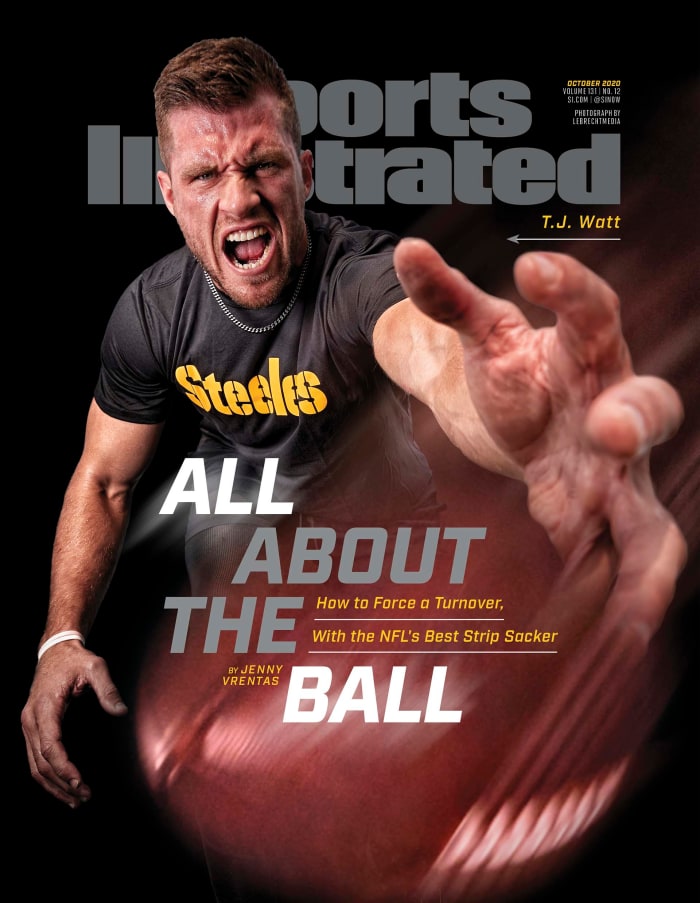 T.J. Watt on the October 2020 of Sports Illustrated